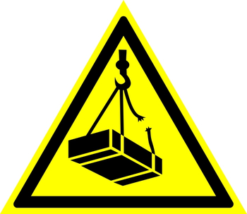 И29 опасно! возможно падение груза (пластик, 300х300 мм) - Знаки безопасности - Знаки и таблички для строительных площадок - . Магазин Znakstend.ru